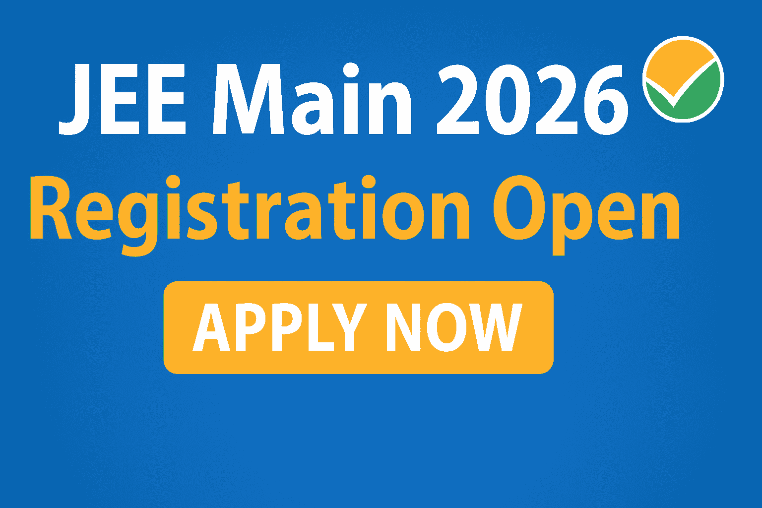 JEE Main 2026 Application Form Thumbnail